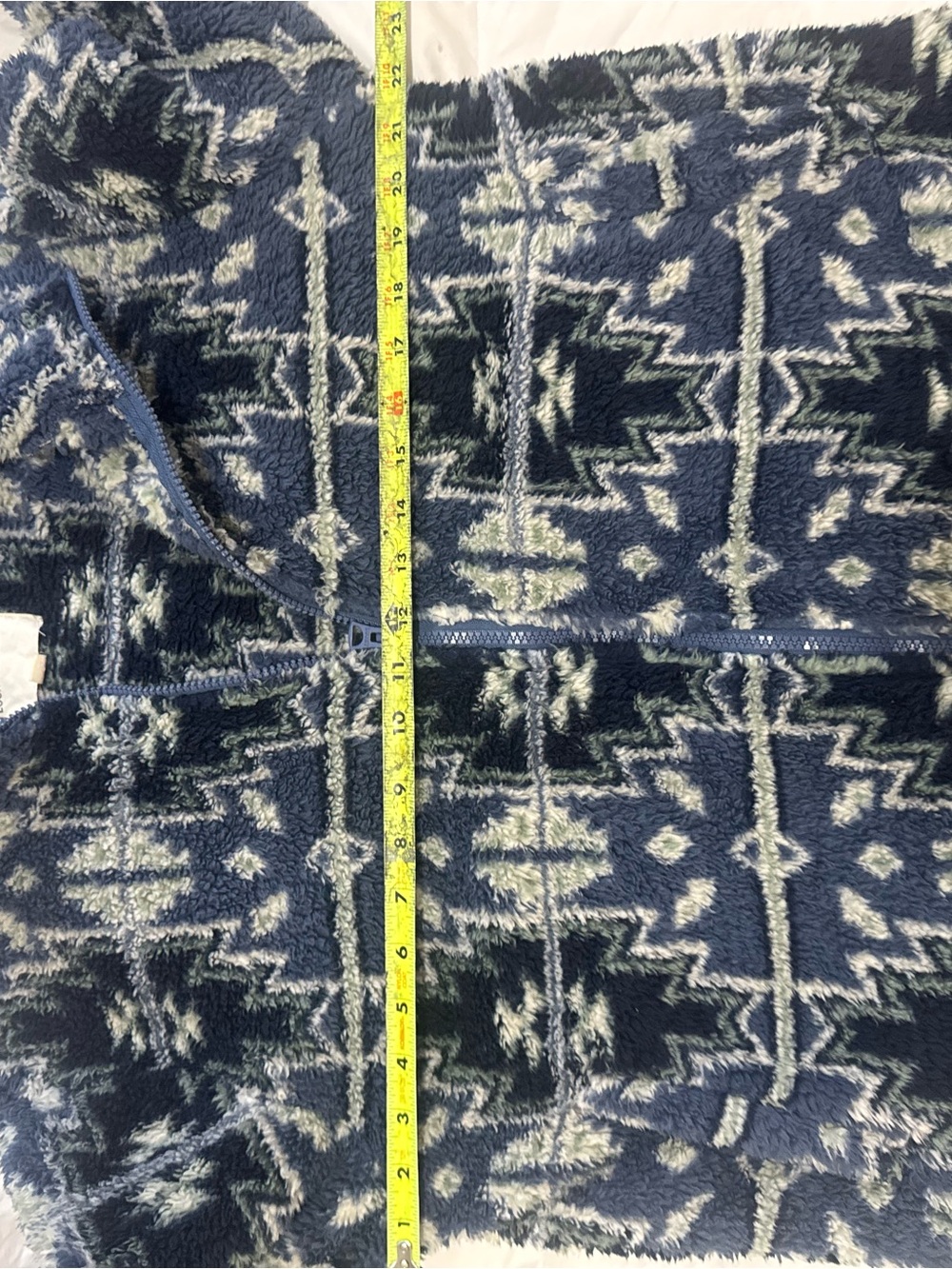 Lucky Brand Aztec sherpa fleece jacket size M women’s - Picture 13 of 14